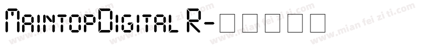 MaintopDigital R字体转换
